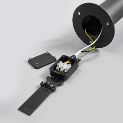 Fenia LED-vejlampe, 60 cm, sensor, IP54, antracit^Lucande Clearance