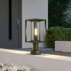 Ferda sokkellampe, 37 cm, antracit, IP44^Lucande Hot