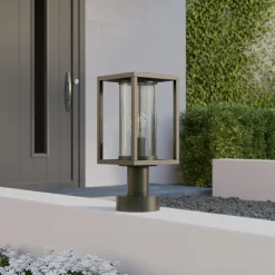 Ferda sokkellampe, 37 cm, antracit, IP44^Lucande Hot