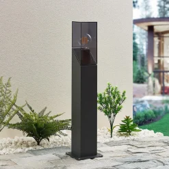 Lucande Terrassebelysning>Fiola sokkellampe, 60 cm, antracit, IP54