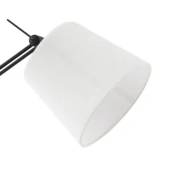 gulvlampe Caelia, sort, tekstil, justerbar^Lucande New