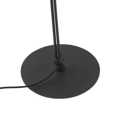 gulvlampe Caelia, sort, tekstil, justerbar^Lucande New