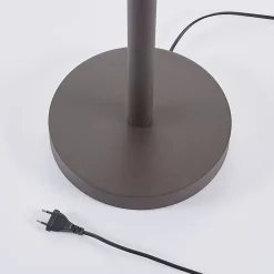 Lucande Gulvlampe Dunja, hvid/rust, metal, læselampe