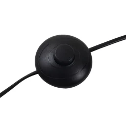 gulvlampe Visata, sort, glas, 3-lys, stativ^Lucande