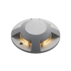 gulv-spotlight med LED Jeffrey, sølv, 4 lysudgange^Lucande Clearance