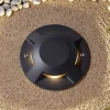 Lucande Terrassebelysning|Nedgravet Udebelysning>gulv-spotlight med LED Jeffrey, sort, 4 lysudgange