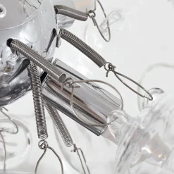 Lucande hængelampe Diborah, klar, Ø 43 cm, glas, G9