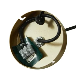 Lucande hængelampe Isandro, 95 cm, guld, hvid, 7 lyskilder, G9