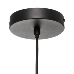 Lucande hængelampe Kellina, Ø 48 cm, sort, metal