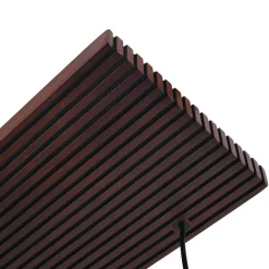 Lucande hængelampe Veloura, 6 lyskilder, 100 cm, glas, træ