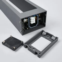 Jupp LED-vejlampe, 90 cm, antracit, metal, IP54^Lucande Hot