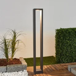 Lucande Terrassebelysning|Gadebelysning>Jupp LED-vejlampe, sæt med 4, 90 cm, antracit, IP54