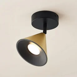 Lucande Loftlamper>Kartio loftlampe 1 lysk., drejelig messing