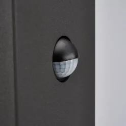 Lucande Kiran sokkellampe, 60 cm, sensor, grå, IP44, E27