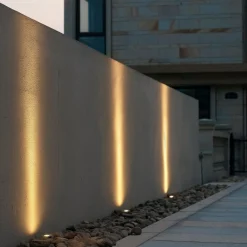 Lucande LED nedgravningslampe Kenan, Ø 7 cm, stål, IP67