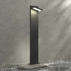 Lucande Terrassebelysning>LED pullert Silvan, 100 cm, antracit, metal