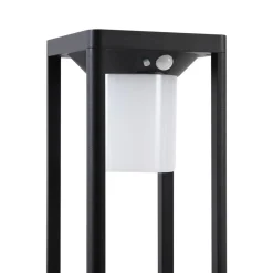 LED solcelle stibelysning Nilea, 50 cm, sort, sensor^Lucande