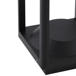 LED solcelle stibelysning Nilea, 50 cm, sort, sensor^Lucande