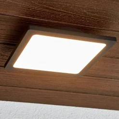 LED udendørs loftlampe Mabella, 23 cm, antracit^Lucande Hot