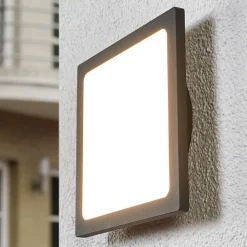 LED udendørs loftlampe Mabella, 23 cm, antracit^Lucande Hot