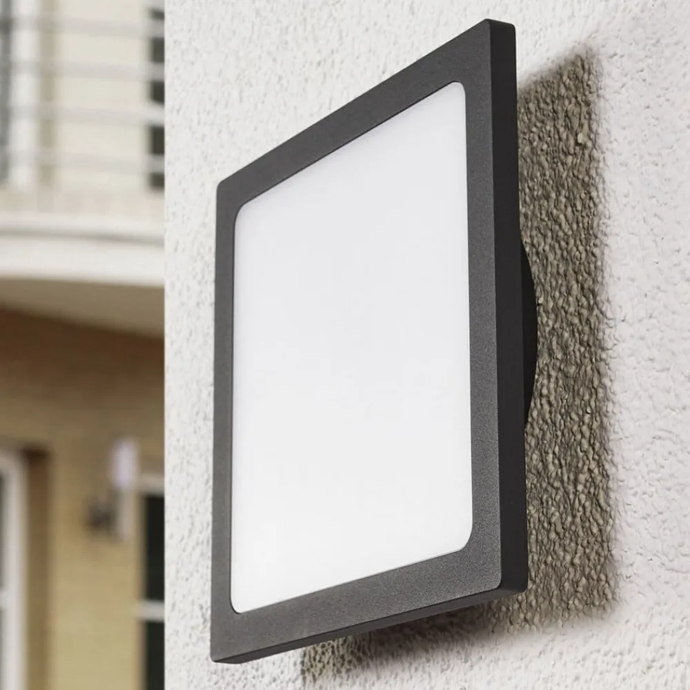 LED udendørs loftlampe Mabella, 23 cm, antracit^Lucande Hot