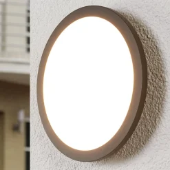 Lucande LED udendørs loftlampe Malena, bevægelsessensor, IP65