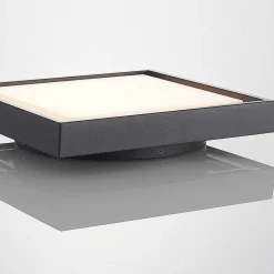 LED udendørs loftlampe Birta, mørkegrå, 27 cm, IP54^Lucande Online