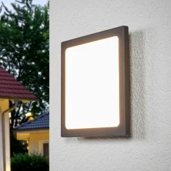 Lucande LED udendørs loftlampe Mabella, 23 cm, sensor, IP65