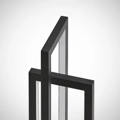 Lucande LED-bordlampe Hylda, højde 42 cm, sort, aluminium