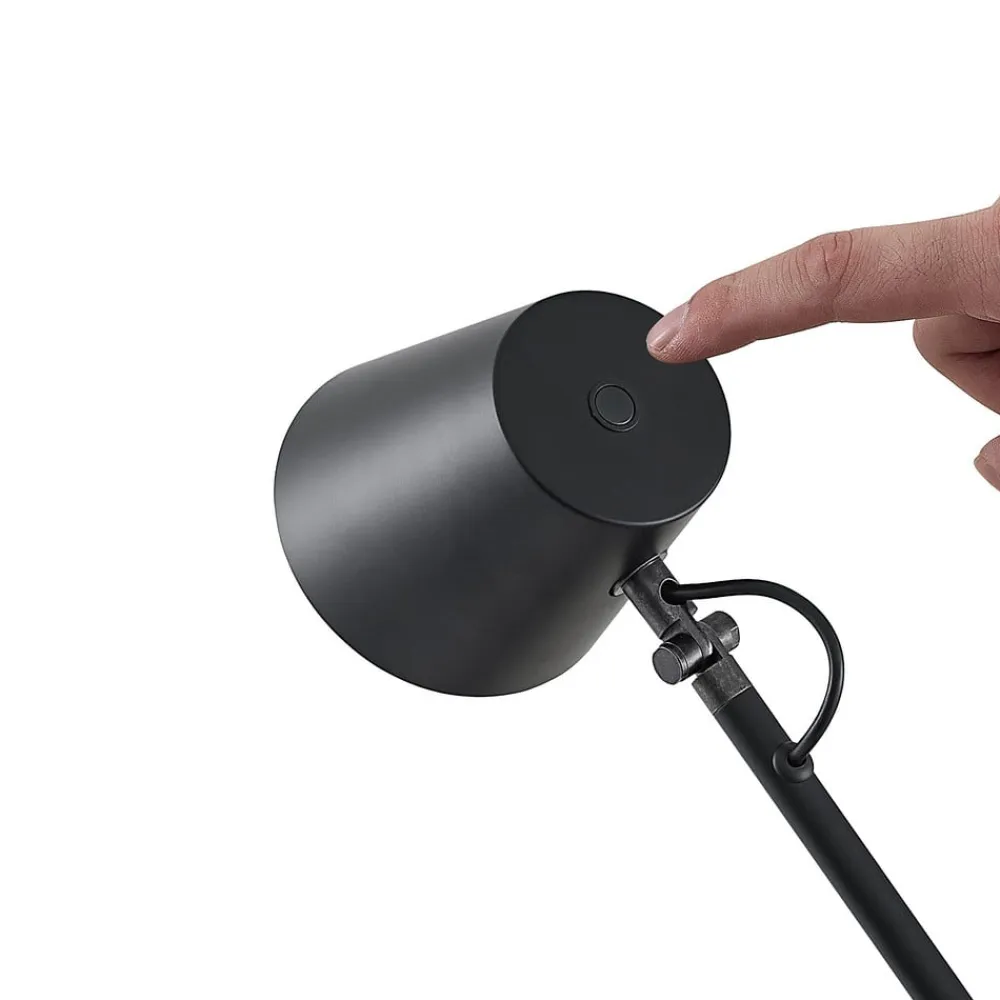 LED-bordlampe Tarris, højde 46 cm, sort^Lucande Best