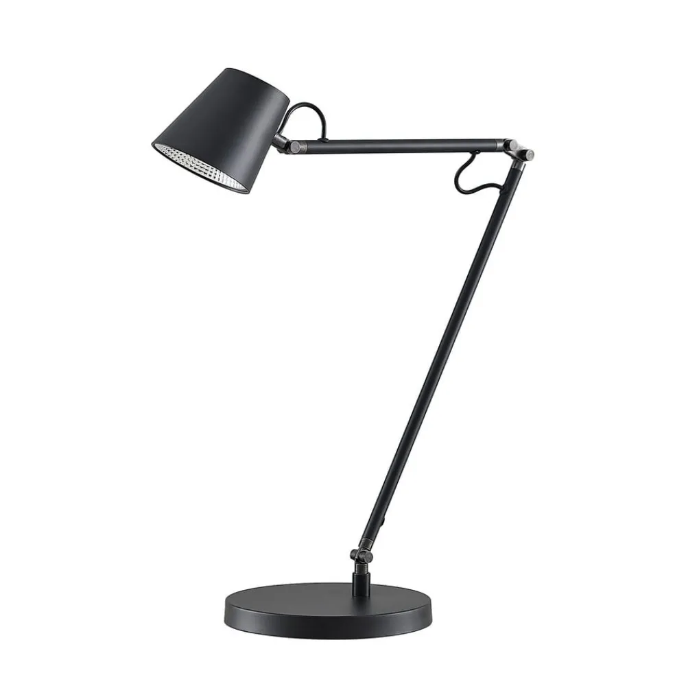 LED-bordlampe Tarris, højde 46 cm, sort^Lucande Best