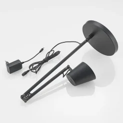 LED-bordlampe Tarris, højde 46 cm, sort^Lucande Best