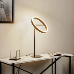 Lucande Bordlamper>LED-bordlampe Yekta, sort, 59 cm, dæmpbar