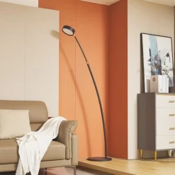 LED-buelampe Boga, sort, metal, dæmpbar^Lucande Outlet