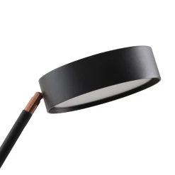 LED-buelampe Boga, sort, metal, dæmpbar^Lucande Outlet