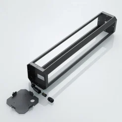 Lucande LED-gadelampe Fery, antracit, metal, 80 cm, IP65