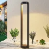 Lucande LED-gadelampe Habsa, 80 cm, antracit, metal