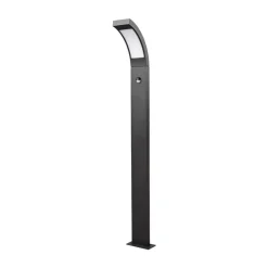 Lucande LED-gadelampe Juvia, 100 cm, bevægelsessensor, IP54