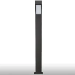 LED-gadelampe Lennik, 100 cm, antracit, metal^Lucande Best