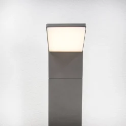 LED-gadelampe Nevio, 60 cm, antracit, metal^Lucande New