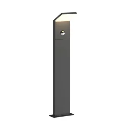 Lucande LED-gadelampe Nevio, sensor, 60 cm, antracit