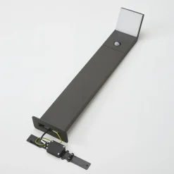 Lucande LED-gadelampe Nevio, sensor, 60 cm, antracit