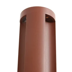 Lucande LED-gadelampe Raiku, rustfarvet, aluminium, 65 cm