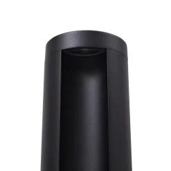 Lucande LED-gadelampe Raiku, sort, aluminium, 65 cm