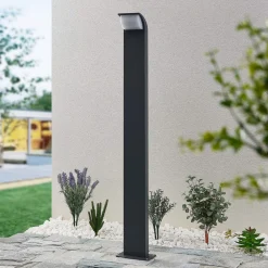 Lucande LED-gadelampe Tinna, 100 cm, antracit, IP65