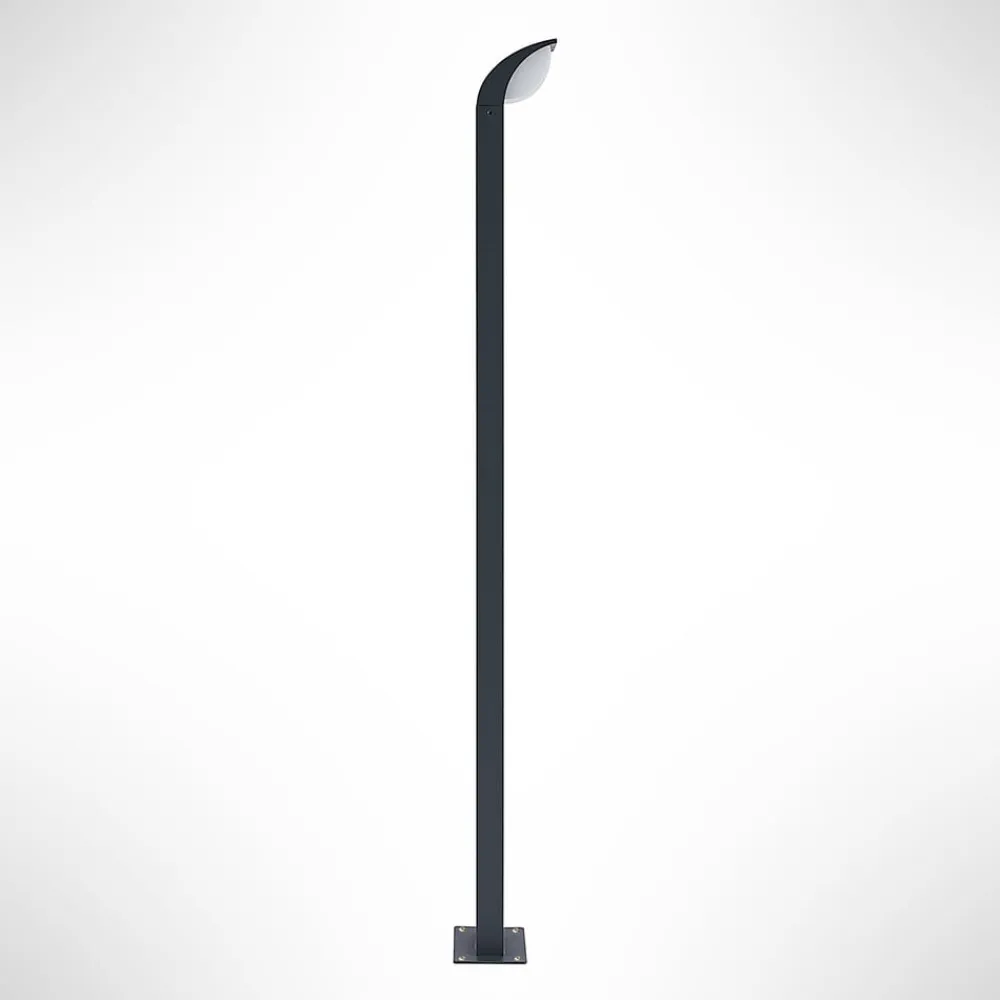 Lucande LED-gadelampe Tinna, 100 cm, antracit, IP65