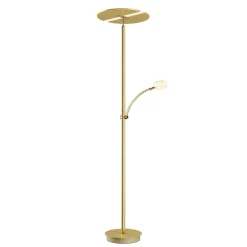 LED-gulvlampe Anniki, messing, justerbar, dæmpbar^Lucande Clearance