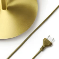 LED-gulvlampe Anniki, messing, justerbar, dæmpbar^Lucande Clearance