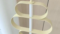 Lucande LED-gulvlampe Audrina, beige, metal, dæmpbar