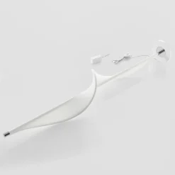 LED-gulvlampe Edano, 154 cm, hvid, tekstil, dæmpbar^Lucande Clearance